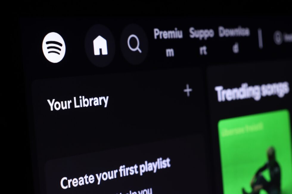 Screenshot dell'assistente conversazionale di Spotify